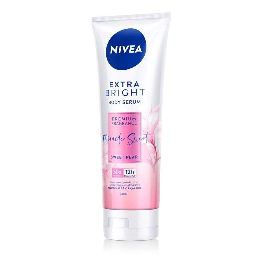 Nivea Extra Bright Body Serum Premium Fragrance Miracle Sweet Sweet Pear 180 Ml.