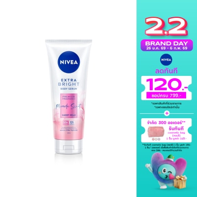 Nivea Nivea Extra Bright Body Serum Premium Fragrance Miracle Sweet Sweet Pear 320 Ml.