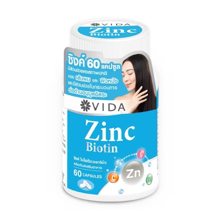 Vida Zinc Biotin 60 Capsules