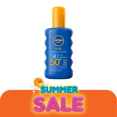 Nivea - นีเวีย ซัน คิดส์ โพรเท็ค แอนด์ แคร์ 5อิน1 สเปรย์ เอสพีเอฟ50+ 200 มล. สเปรย์กันแดดเด็ก