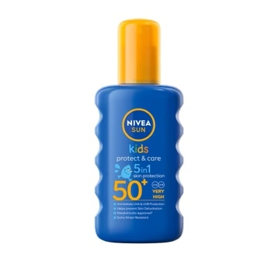 Nivea Nivea Sun Kids Protect  Care 5in1 Spray SPF50+ 200 Ml. สเปรย์ กันแดดเด็ก