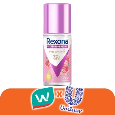 Rexona - เรโซนา โรลออน วิตามิน + ไบรท์ โรส สมูท แอนติเพอสไปแรนท์ 45 มล.