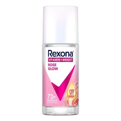 Rexona Rexona Roll On Vitamin + Bright Rose Glow Antiperspirant 45 Ml. โรลออน ลดเหงื่อ ระงับ