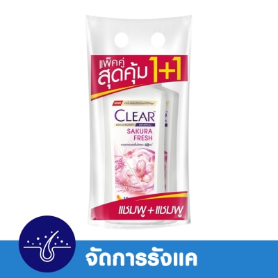 Clear เคลียร์ แชมพู แอนตี้แดนดรัฟ ซากุระ เฟรช 350 มล. แพ็คคู่ image