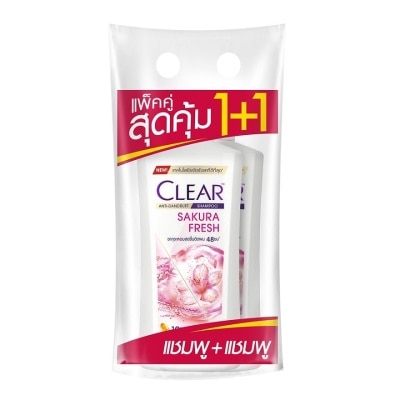 Clear Clear Shampoo Anti Dandruff Scalp Care Sakura Fresh 370 Ml.Twin Pack