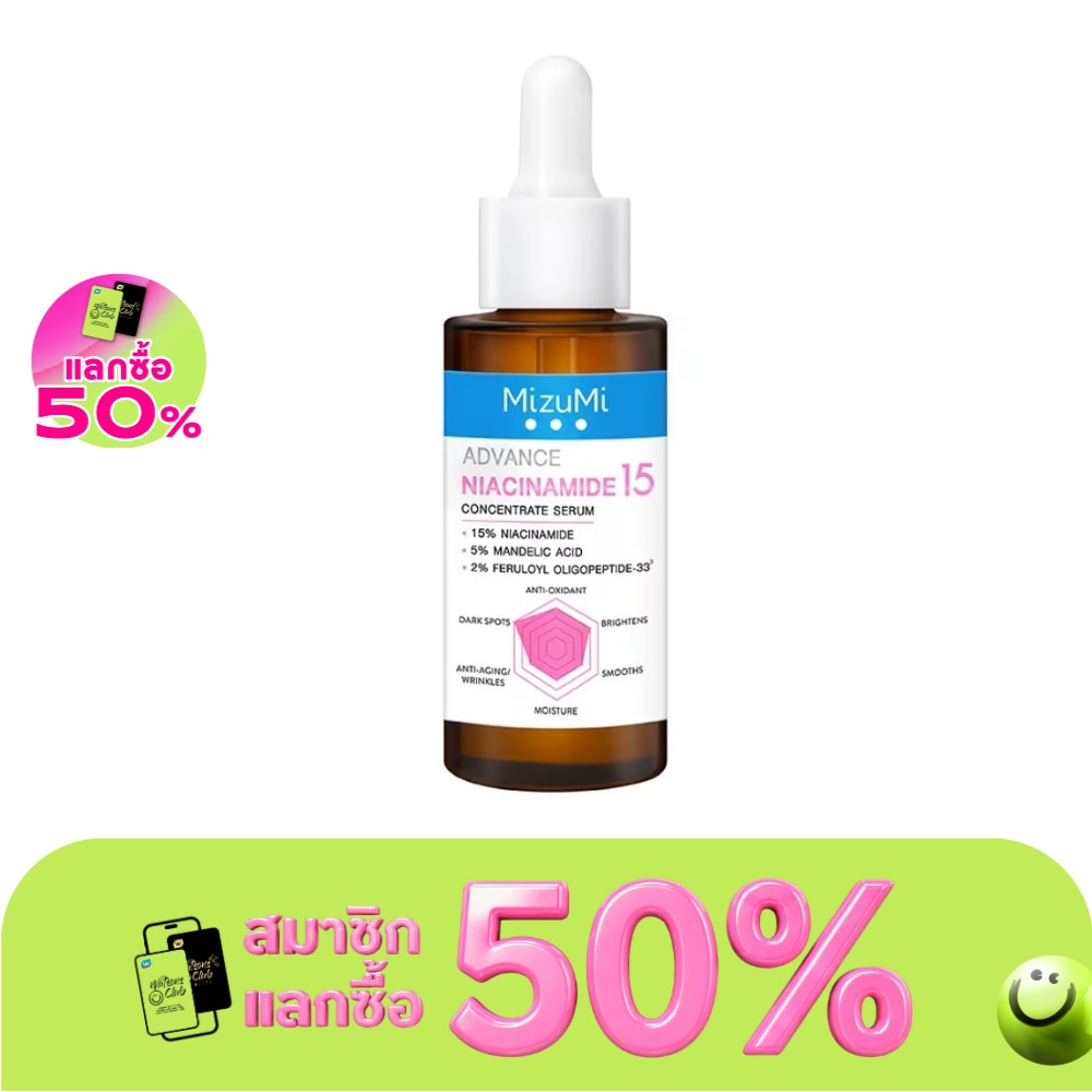 MizuMi Advance Niacinamide 15 Concentrate Serum 30 ml. image