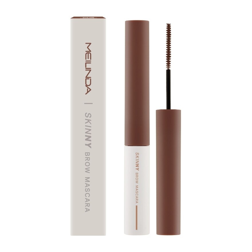 Meilinda Skinny Brow Mascara 4g. 02 Cinnamon Brown