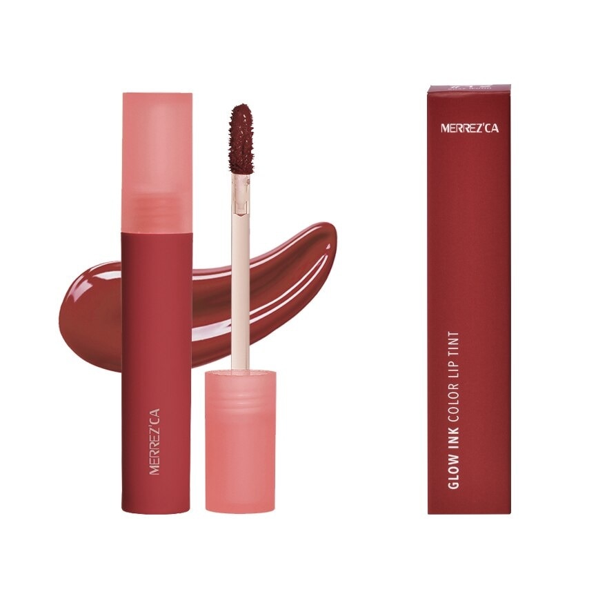 Merrez'Ca Glow Ink Color Lip Tint 5g. 12 Rose Wood