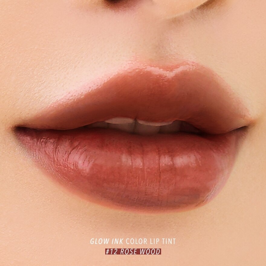 Merrez'Ca Glow Ink Color Lip Tint 5g. 12 Rose Wood