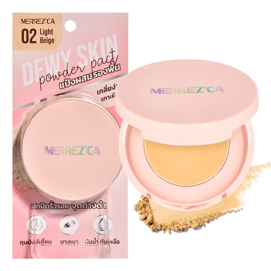 Merrez'Ca Merrez'Ca Dewy Skin Powder 5g. Light Beige