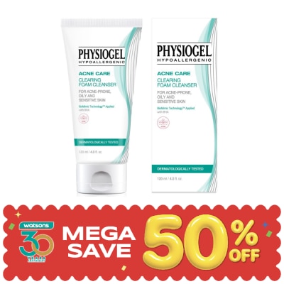 Physiogel - Physiogel Acne Care Clearing Foam Cleanser for Acne Oily Sensitive Skin 120 ml. image