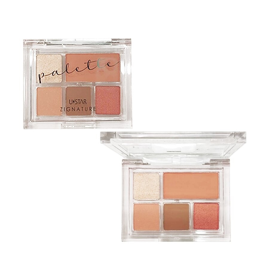 Ustar Zig.nature Maxx Cover Eye  Cheek Palette 5.2g.