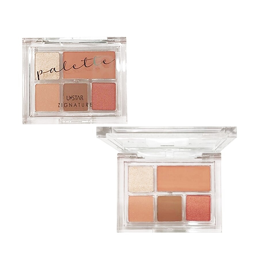 Ustar Zig.nature Maxx Cover Eye  Cheek Palette 5.2g.
