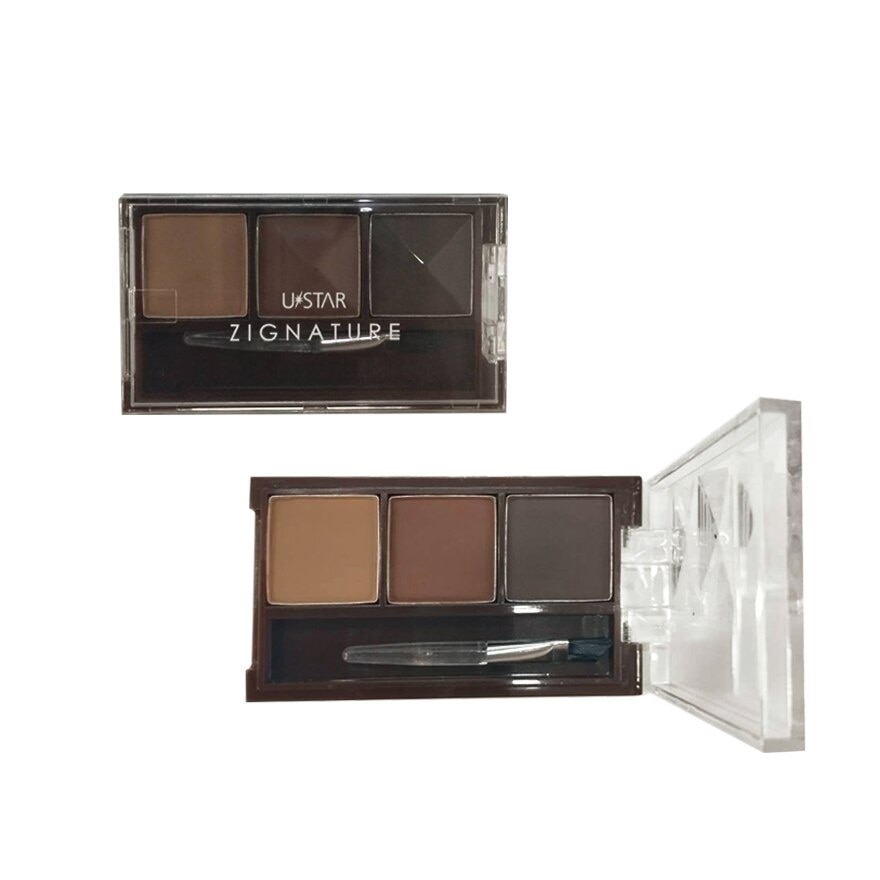 Ustar Zignature Maxx Cover Brow Shadow Palette 5.4g. Dark Brown