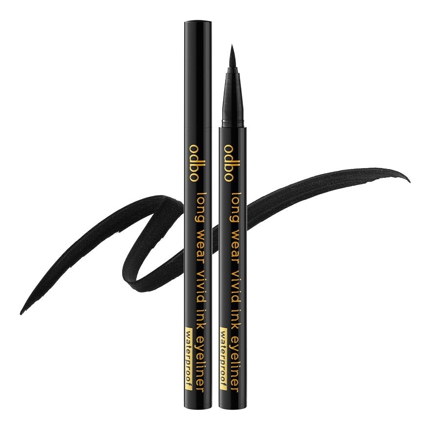 Odbo Long Wear Vivid Ink Eyeliner Waterproof 0.5ml. Black