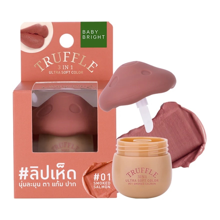 Baby Bright Truffle 3 In 1 Ultra Soft Color Lip 6g. 01 Smoked Salmon