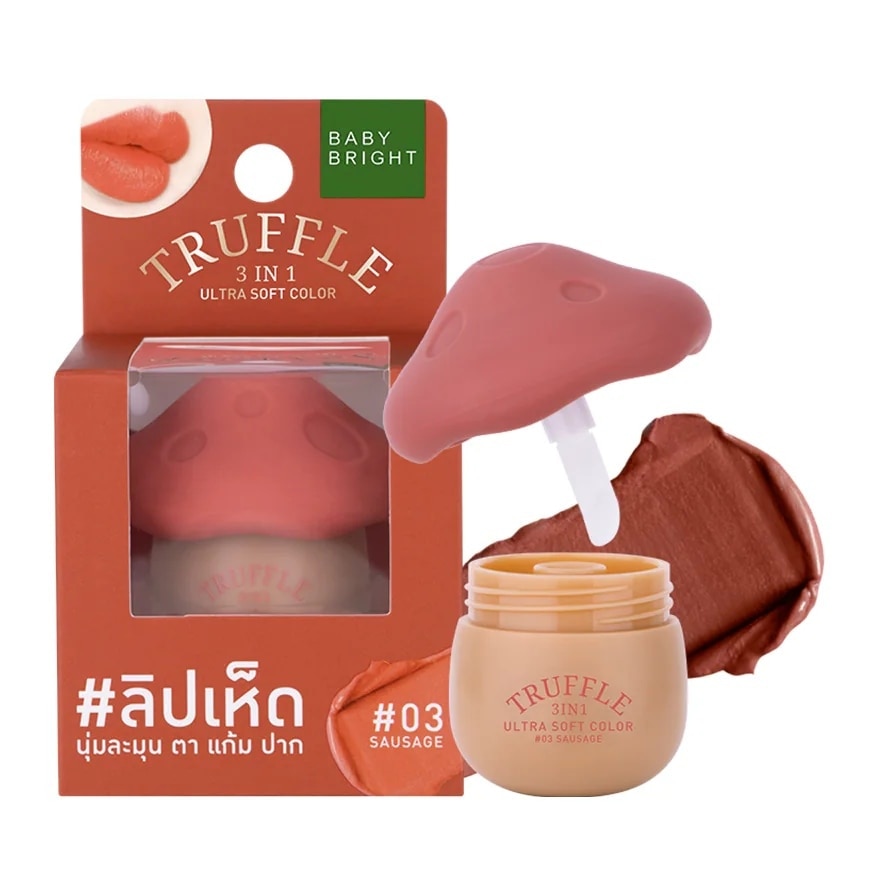 Baby Bright Truffle 3 In 1 Ultra Soft Color Lip 6g. 03 Sausage