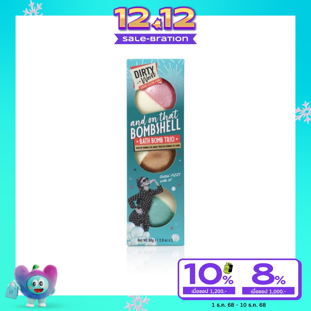 Dirty Works And On That Bombshell Bath Bomb Trio 80 g x 3 pcs.
