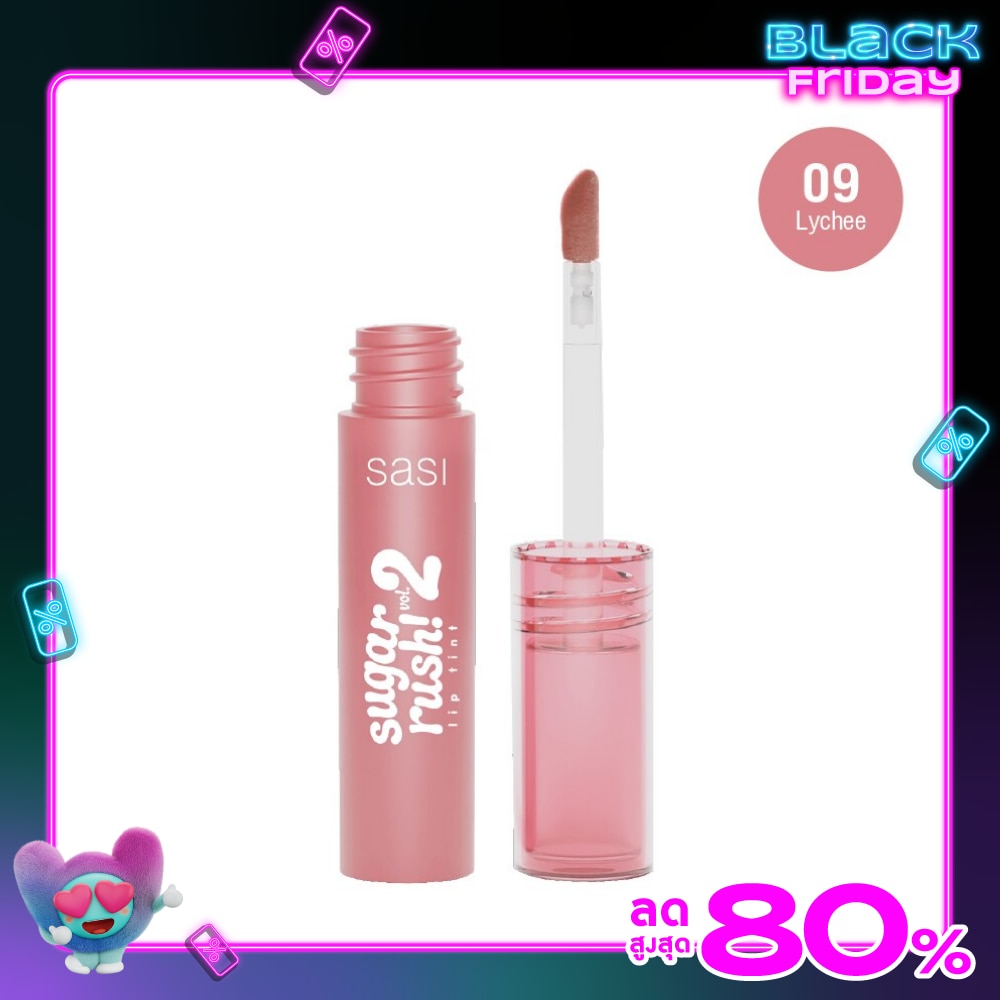 Sasi Sugar Rush Vol2 Lip Tint 2g. 09 Lychee