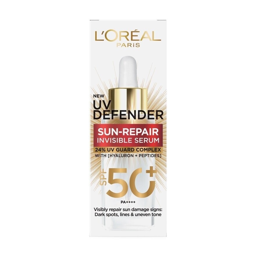 L'Oreal Paris UV Defender Sun- Repair Invisible Serum 30 Ml. เซรั่มกันแดด