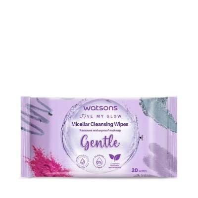 Watsons Watsons Micellar Cleansing Wipes Gentle 20 wipes.