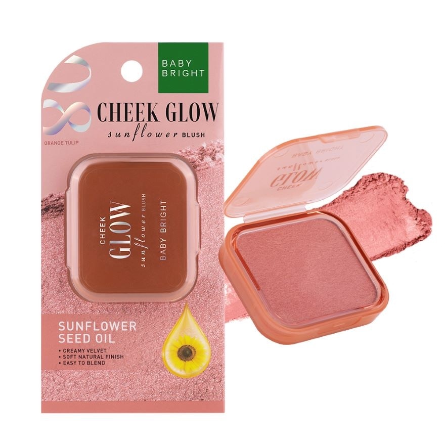 Baby Bright Cheek Glow Sunflower Blush 5.2g 08 Orange Tulip