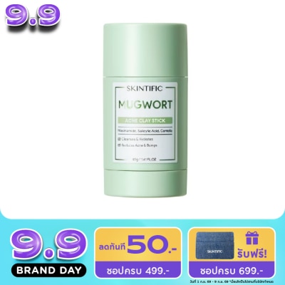 Skintific - สกินทิฟิค มักเวิร์ท เคลย์มาส์ก สติ๊ก 40 กรัม สีเขียว image