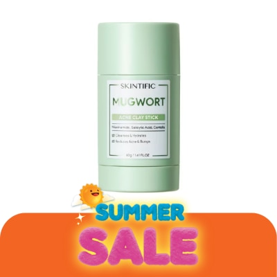 Skintific - สกินทิฟิค มักเวิร์ท เคลย์มาส์ก สติ๊ก 40 กรัม สีเขียว