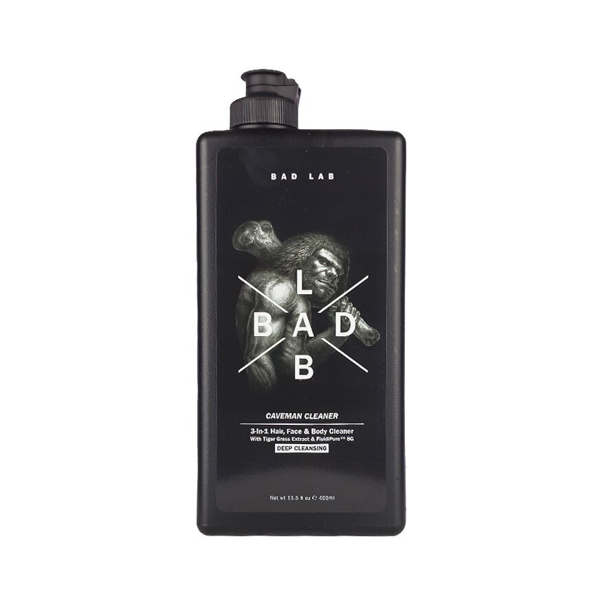 Bad Lab Caveman Cleaner 3-In-1 Hair Face Body Cleaner Deep Cleansing 400 Ml.