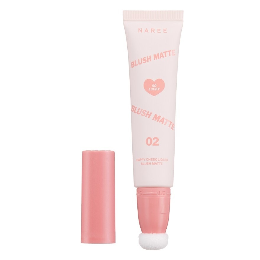 Naree Happy Cheek Liquid Blush Matte 12g. No.02 So Lucky