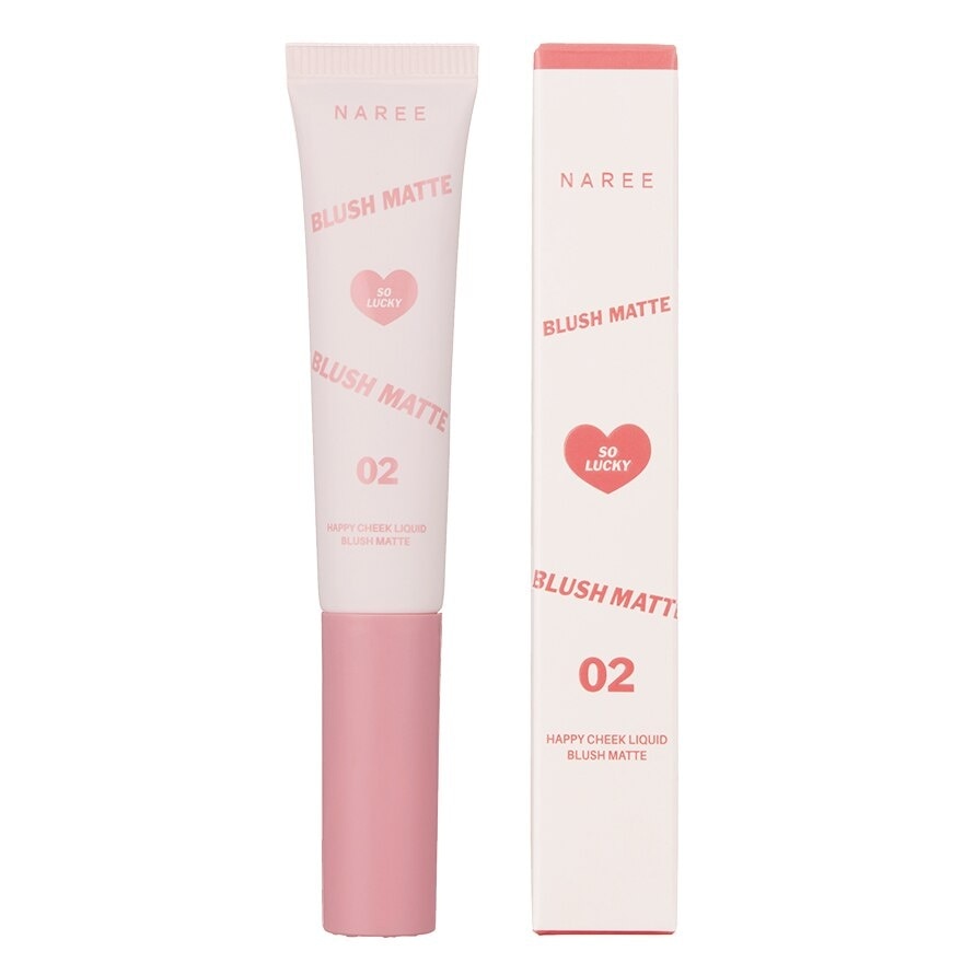 Naree Happy Cheek Liquid Blush Matte 12g. No.02 So Lucky