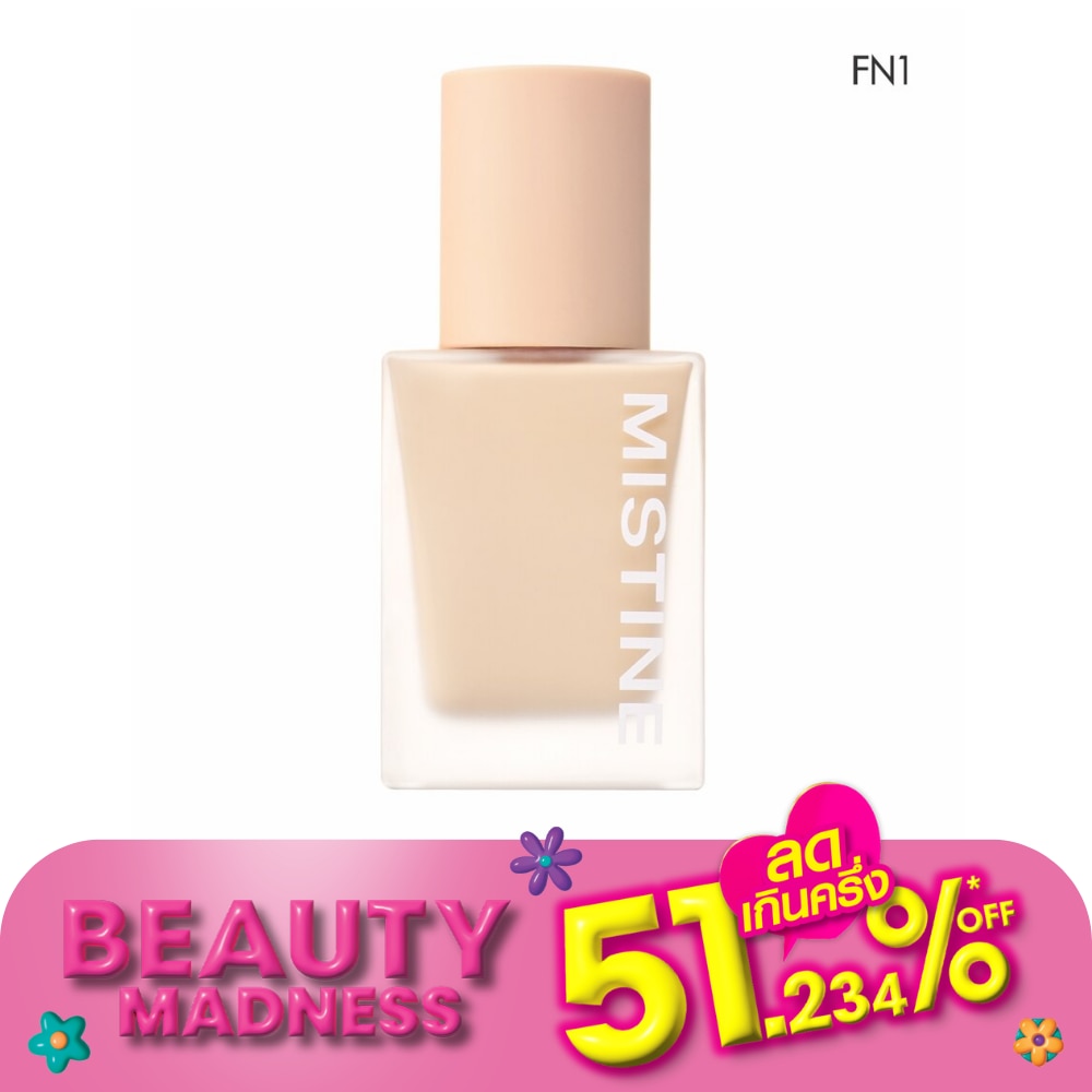 Mistine Semi Matte Velvet Liquid Foundation SPF 50 PA++++ 35g. FN1 Warm Nude