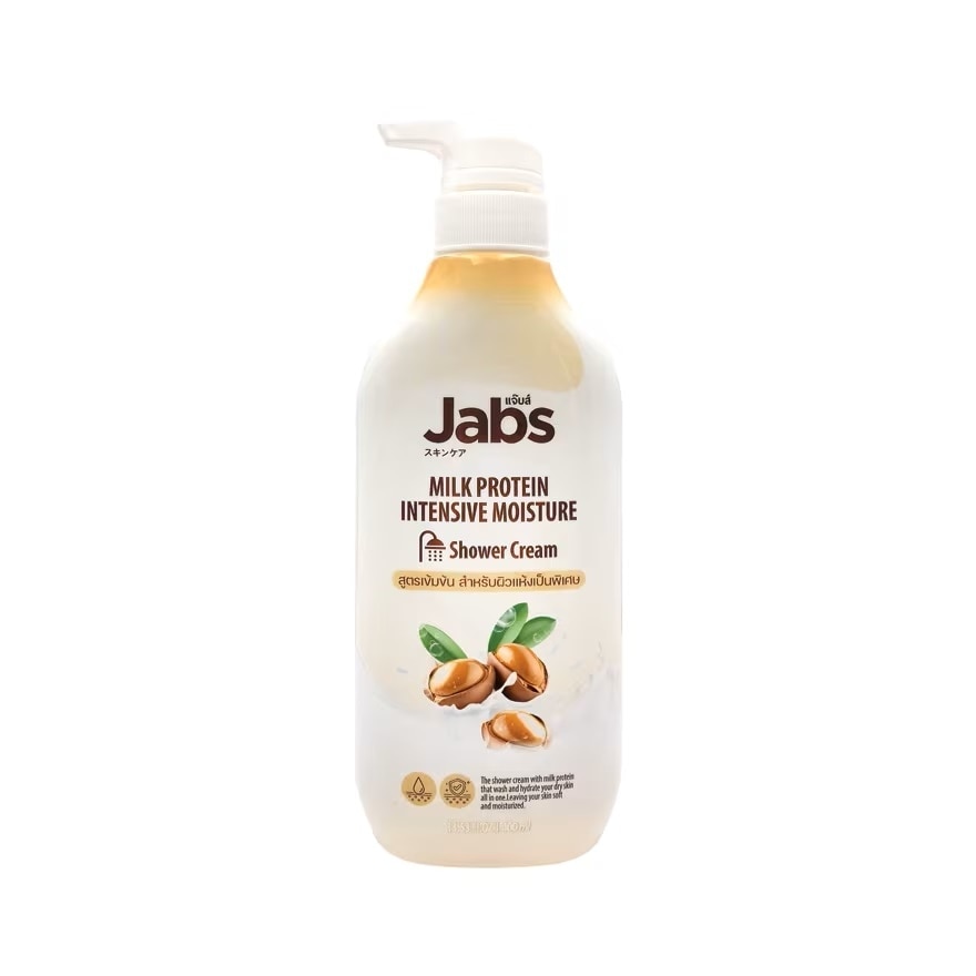 Jabs Shower Cream Milk Protein Intensive Moisture 400 Ml. ครีมอาบน้ำ มอยส์เจอร์ไรเซอร