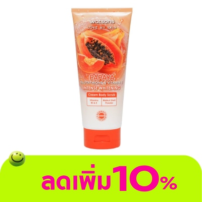 WATSONS - วัตสัน พาพาย่า กลูต้าไธโอน แอนด์ วิตามินซี อินเทนซ์ไวท์เทนนิ่งครีม บอดี้สครับ 200กรัม