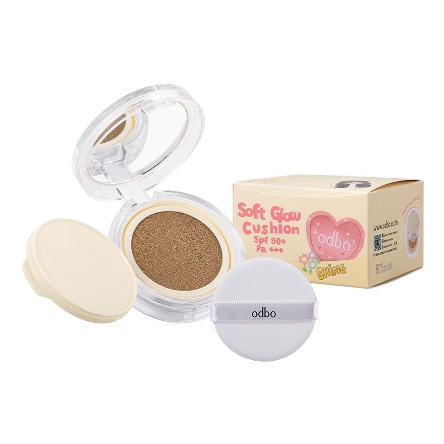 Odbo Soft Glow Cushion SPF50+ PA+++ 11g. + Free Refill 11g. 03 Medium Tan-Tan