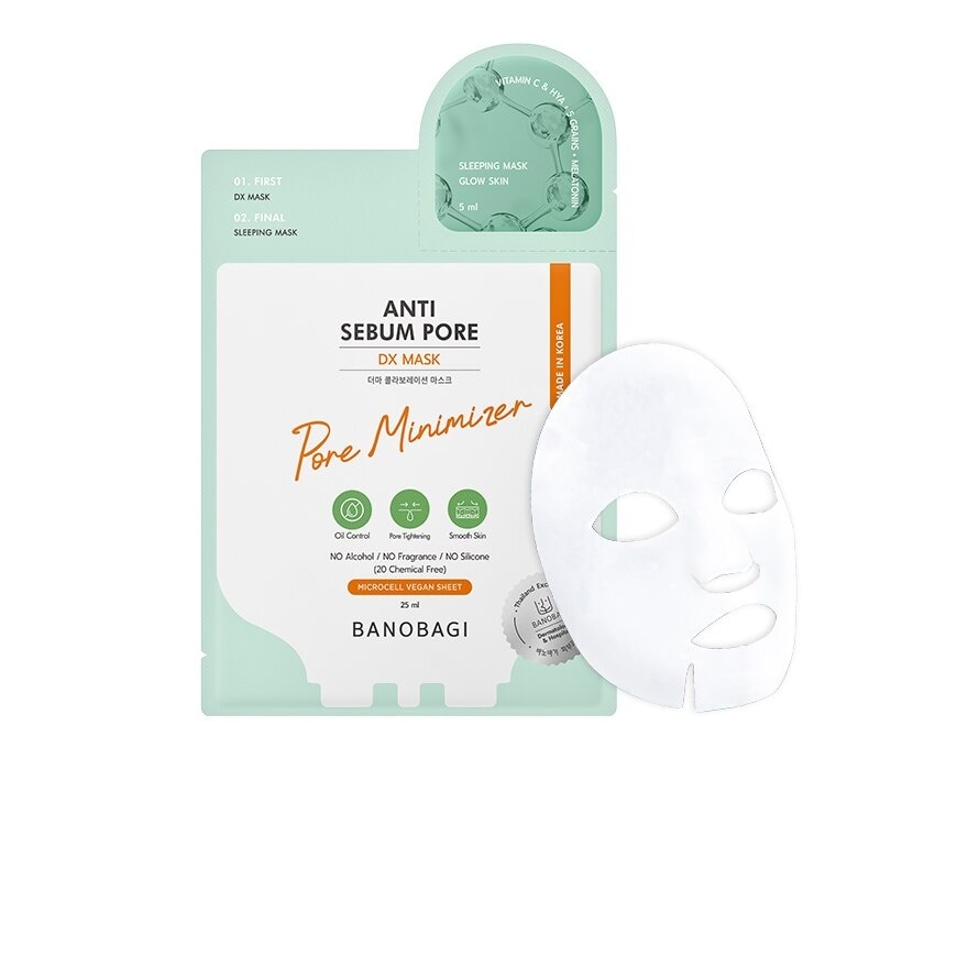 Banobagi DX Mask Anti Sebum Pore แผ่นมาสก์หน้า สลีปปิ้งมาสก์