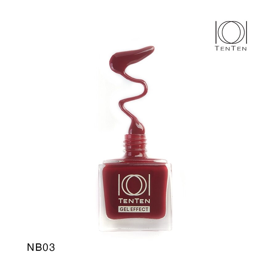 เท็นเท็น น้ำยาทาเล็บ เจล เอฟเฟค 12มล. NB03