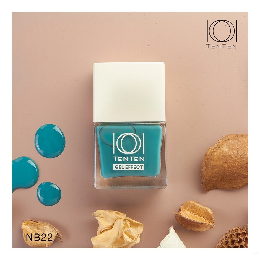 เท็นเท็น น้ำยาทาเล็บ เจล เอฟเฟค 12มล. NB22