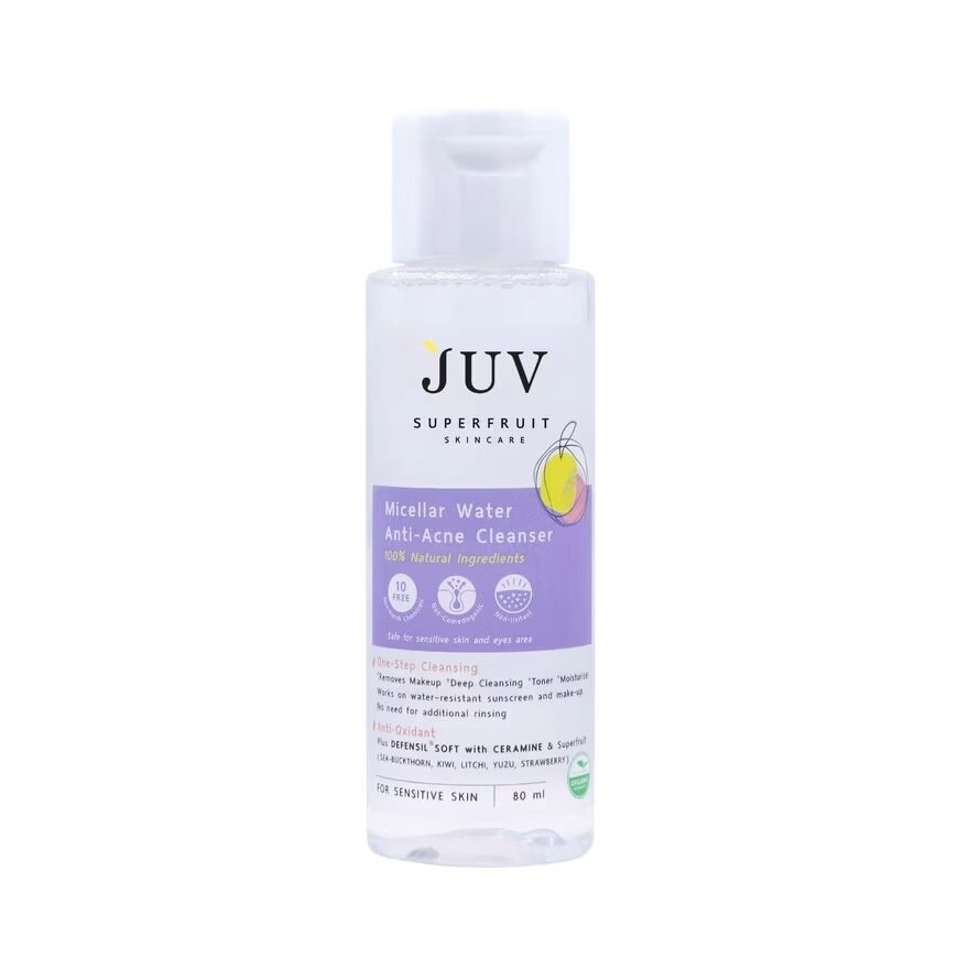 JUV Micellar Water Anti-Acne Cleanser 500 Ml.+80 Ml.