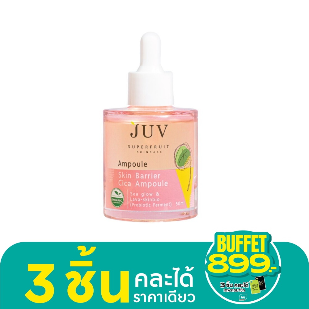 JUV Skin Barrier Cica Ampoule + Sea Glow Lava-Skinbio 50 Ml.