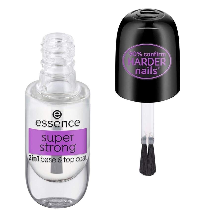 Essence Super Strong 2In1 Base  Top Coat Transparent 8ml.