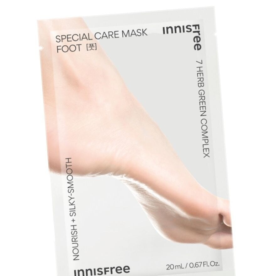 Innisfree Mask Foot Special Care 1's มาสก์ ดูแลเท้า ผิวเท้าเนียนนุ่ม