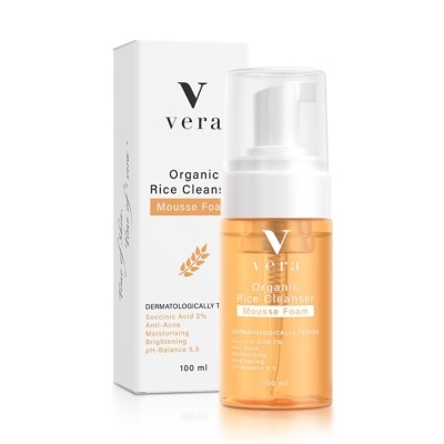 Vera Vera Organic Rice Cleanser Mousse Foam 100 ml.