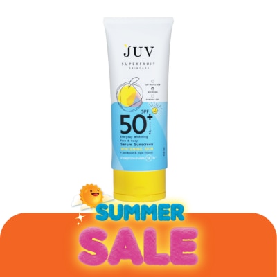 Juv - จุ๊ฟ เอฟวรี่เดย์ ไวท์เทนนิ่ง เฟช บอดี้ เซรั่ม ซันสกรีน เอสพีเอฟ50+ พีเอ++++ 150 มล.