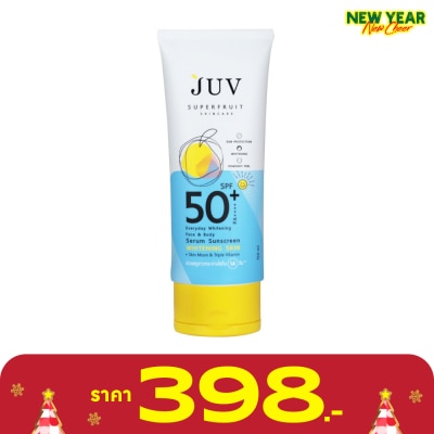 Juv จุ๊ฟ เอฟวรี่เดย์ ไวท์เทนนิ่ง เฟช บอดี้ เซรั่ม ซันสกรีน เอสพีเอฟ50+ พีเอ++++ 150 มล.