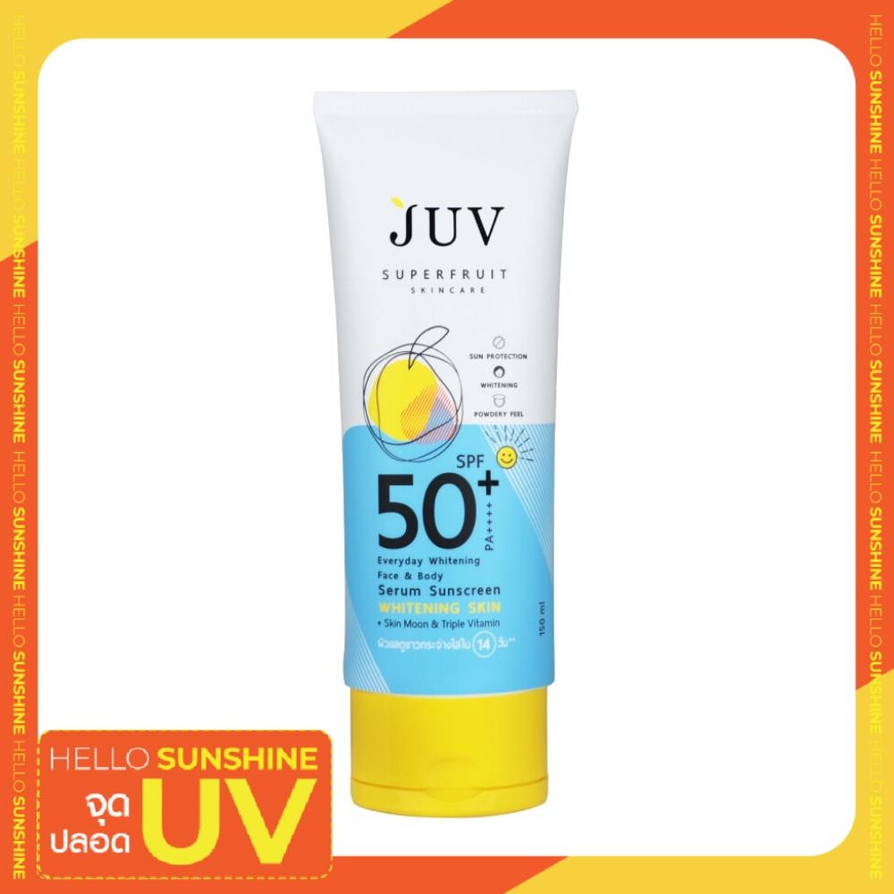 JUV Everyday Whitening Face Body Serum Sunscreen SPF50+ PA++++150 Ml.