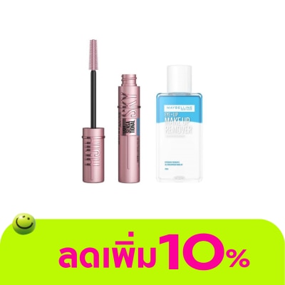 Maybelline - Maybelline Make Up Remover EyeLip 70ml+ SkyHigh Waterproof Mascara7.2ml Black