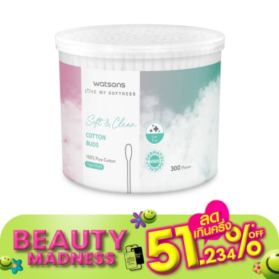 Watsons Watsons Paper Shaft Cotton Buds 300 pcs.