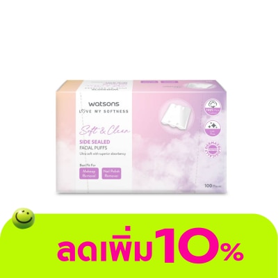 WATSONS - วัตสัน สำลีแผ่นรีดข้าง 100 แผ่น.