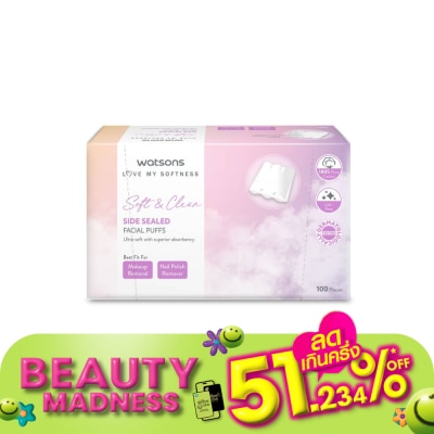 Watsons Watsons Side Sealed Facial Puffs  100 pcs.